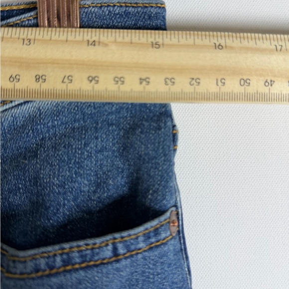 Lands' End Women's Recover High Rise Wide Leg Blue Jeans 10 - Indigo Tide Blue - Picture 14 of 16